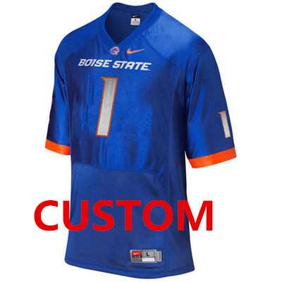 Mens Boise State Broncos Customized Blue Jersey->customized ncaa jersey->Custom Jersey